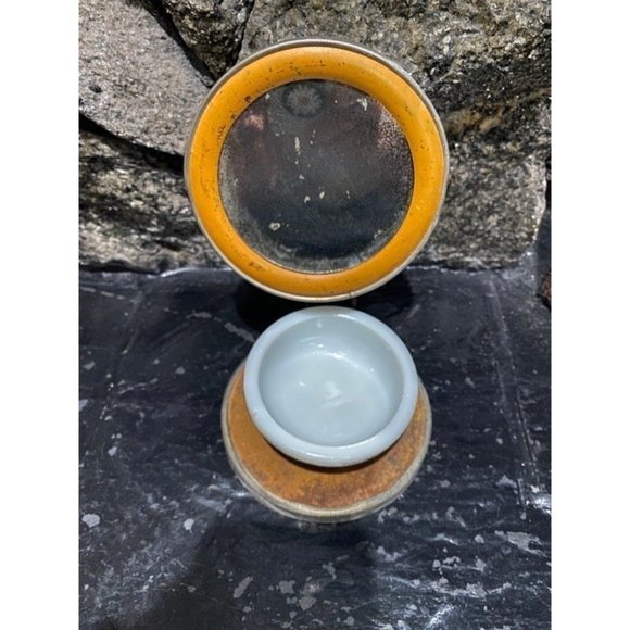 Authentic Antique  Shaving Mirror & Removable Bowl Made in Germany - Picture 5 of 7